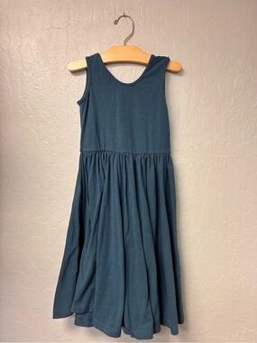 $23 ADD ON alice + ames sleeveless jewel blue twirl dress 7Y zara quincy mae